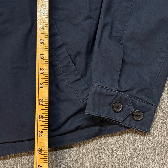 Vtg Polo Ralph Lauren Men's Navy 90's Zip Up Harrington Jacket Plaid Lined M - Picture 4 of 13